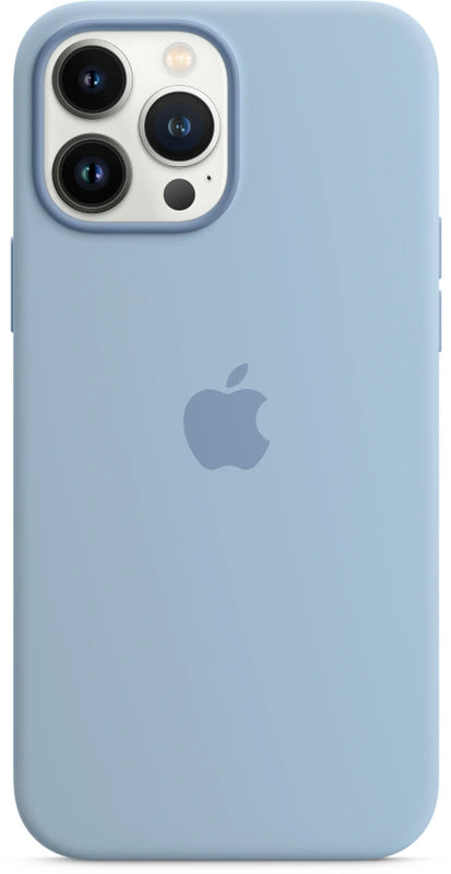 Coque en silicone Apple iPhone 13 Pro Max avec MagSafe – bleu bébé