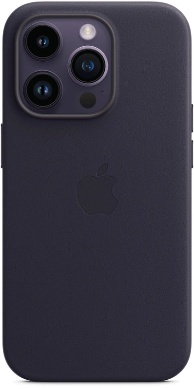 Coque en cuir Apple iPhone 14 Pro avec MagSafe - bleu encre