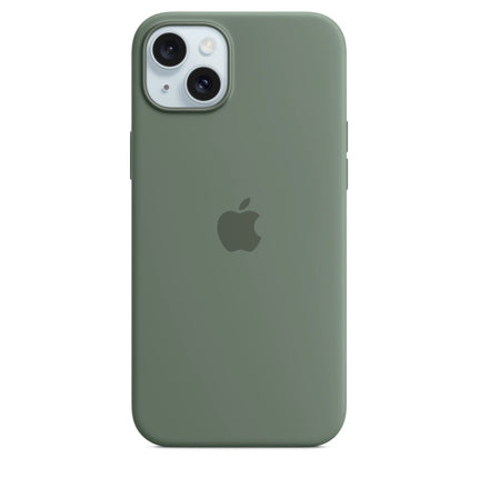 Coque en silicone Apple iPhone 15 Plus - vert
