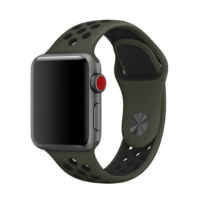 Bracelet Apple Watch Nike Sport 41 mm – Olive Gris/Kaki Cargo