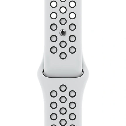 Bracelet Sport Apple Watch Nike 45 mm – Platine Pur/Noir