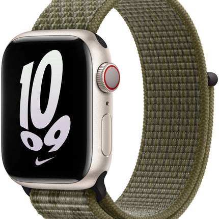 Apple Watch Nike Sport Loop 41 mm – Sequoia/Platine Pur
