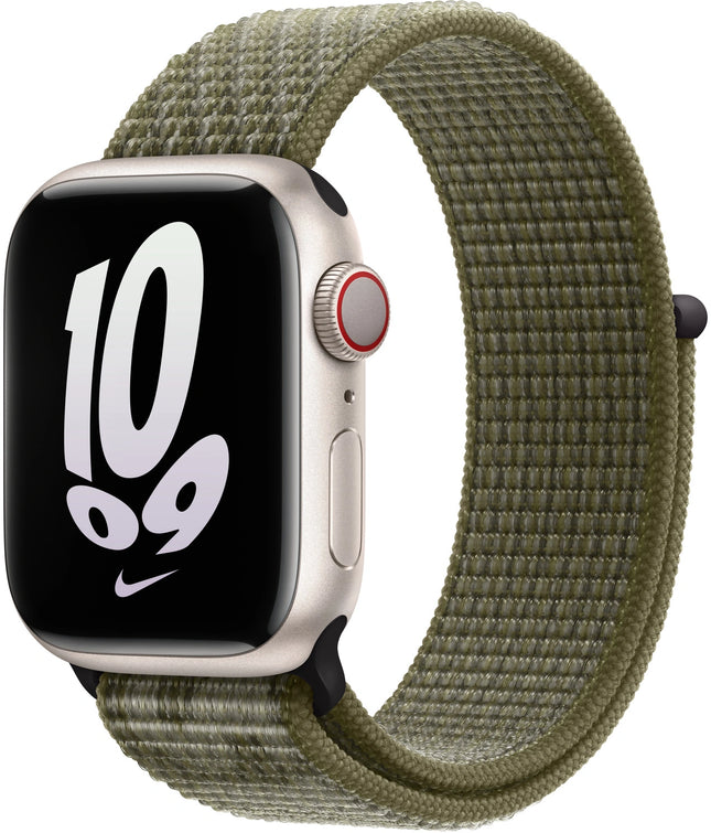 Apple Watch Nike Sport Loop 41 mm – Sequoia/Platine Pur