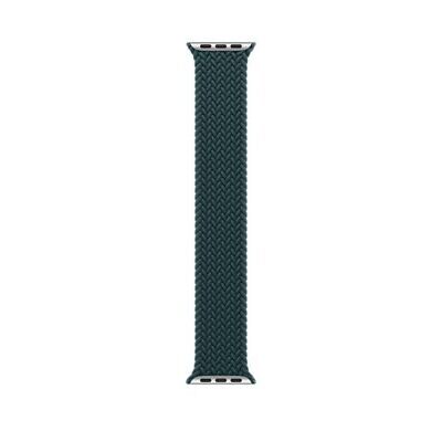 Bracelet Solo Tressé Apple Watch – Vert Forêt Tropicale