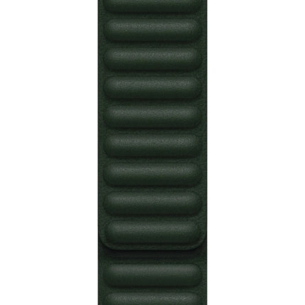 Bracelet à maillons en cuir Apple Watch 45 mm – vert
